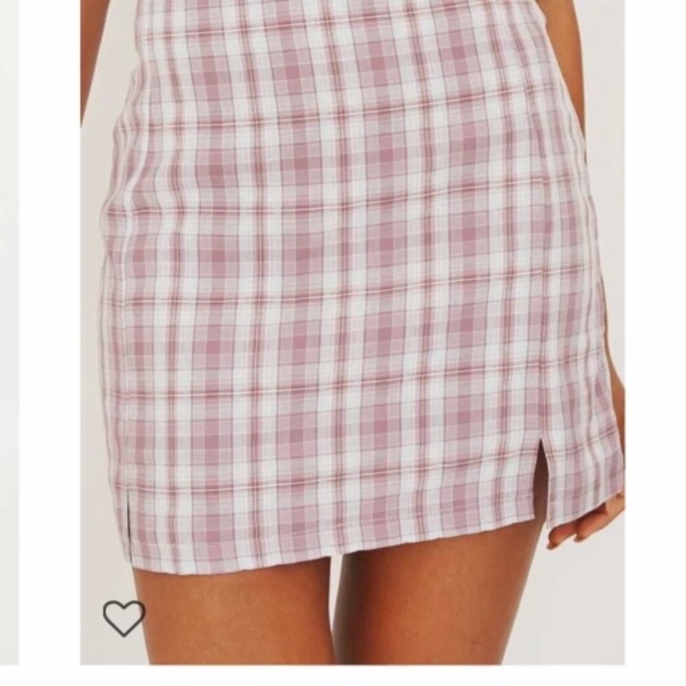 #vergegirl dream tea check mini skirt